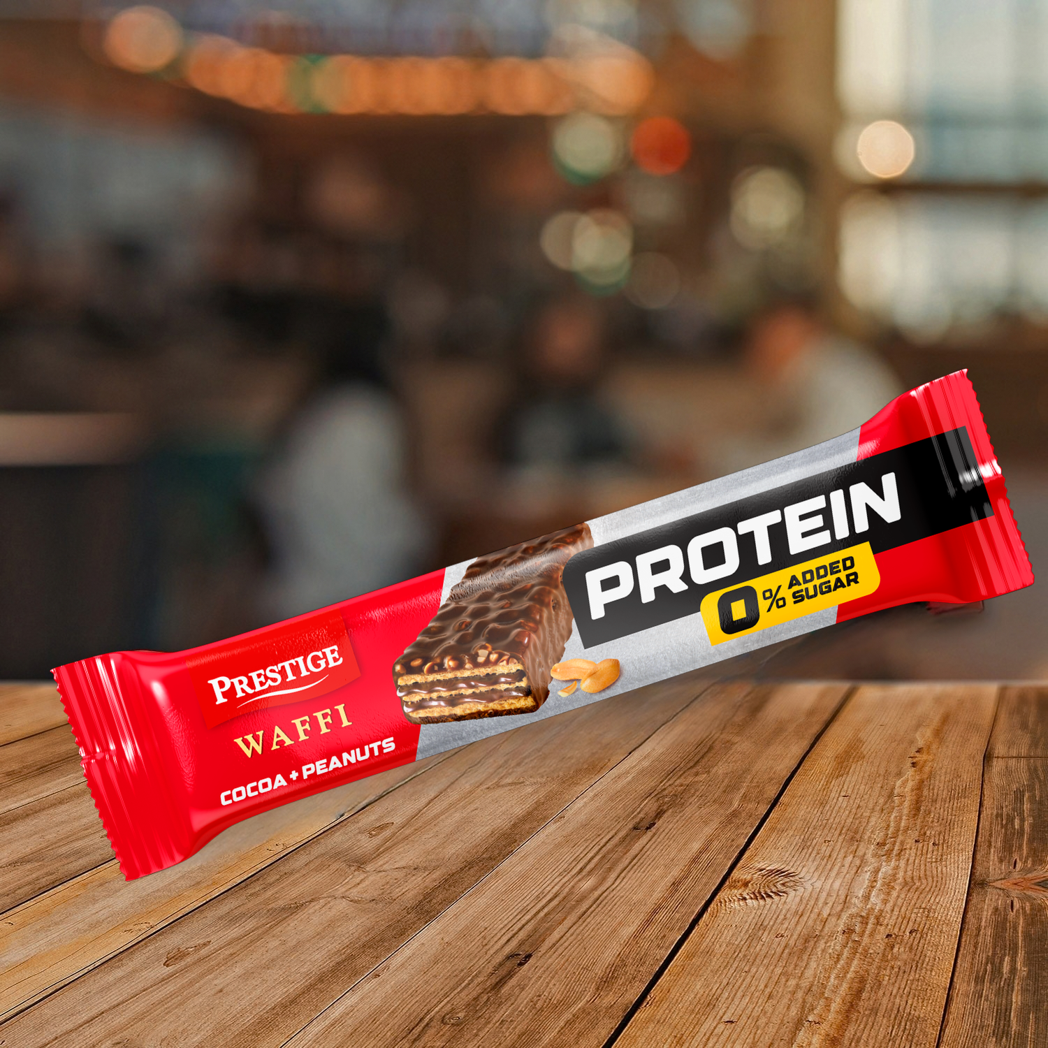 Prestige Waffi Wafer Protein cocoa and peanuts - prestige96.bg